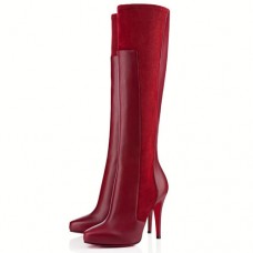 Bottes Christian Louboutin Ysa 100 mm rouges Bottes Christian Louboutin Ysa 100 mm rouges