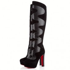 Bottes Christian Louboutin Psycho 120 mm noires