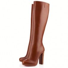 Bottes Christian Louboutin MiraBelle 120 mm marron