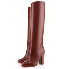 Bottes Christian Louboutin Dartata 80 mm Chocolat