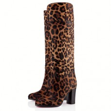 Bottes Christian Louboutin Dartata 80 mm Léopard