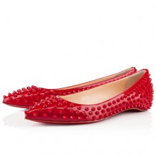 Ballerines à clous Pigalle rouges de Christian Louboutin Ballerines à clous Pigalle rouges de Christian Louboutin
