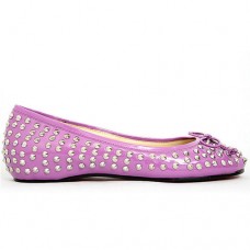 Ballerines cloutées Big Kiss de Christian Louboutin Rose
