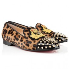 Mocassins Christian Louboutin Intern Léopard