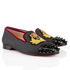 Mocassins Christian Louboutin Intern bleu marine