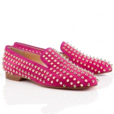 Mocassins à pointes roulantes Christian Louboutin Rose Matador