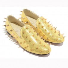 Mocassins Rollergirl Christian Louboutin dorés Mocassins Rollergirl Christian Louboutin dorés