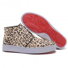 Baskets Christian Louboutin à imprimé léopard