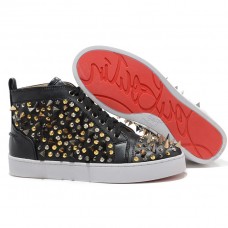 Baskets Christian Louboutin Louis Spikes noires
