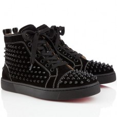 Baskets Christian Louboutin Louis Spikes noires