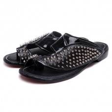 Sandales d'été noires Christian Louboutin
