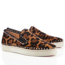 Sandales bateau Christian Louboutin Pik léopard