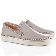 Sandales bateau Christian Louboutin Pik bleu clair