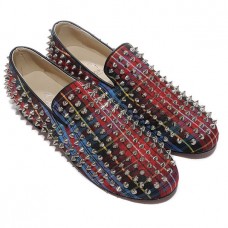 Mocassins Rollerboy Spikes rouges de Christian Louboutin Mocassins Rollerboy Spikes rouges de Christian Louboutin