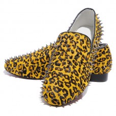 Mocassins à pointes Rollerboy de Christian Louboutin, couleur or