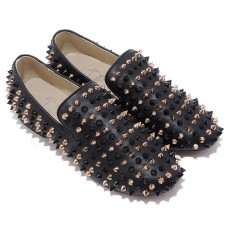Mocassins Rollerboy Spikes noirs de Christian Louboutin