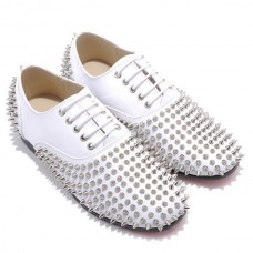Mocassins Rollerboy Spikes blancs de Christian Louboutin Mocassins Rollerboy Spikes blancs de Christian Louboutin