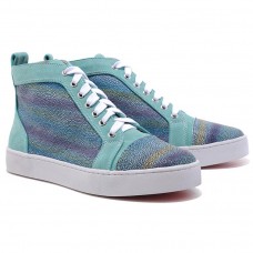 Baskets Christian Louboutin Louis Strass multicolores