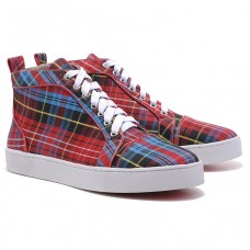 Baskets Christian Louboutin Louis Tartaupe rouges