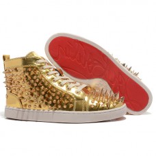 Baskets Christian Louboutin Louis Pik Pik dorées