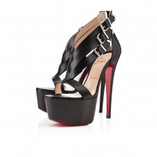 Sandales Christian Louboutin Charleze 160 mm noires Sandales Christian Louboutin Charleze 160 mm noires