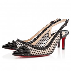 Sandales Christian Louboutin Manovra 80 mm noires Sandales Christian Louboutin Manovra 80 mm noires