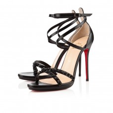 Sandales Christian Louboutin Monocronana 120 mm noires Sandales Christian Louboutin Monocronana 120 mm noires