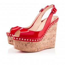 Escarpins compensés Christian Louboutin Monico 140 mm Rose Matador Escarpins compensés Christian Louboutin Monico 140 mm Rose Matador