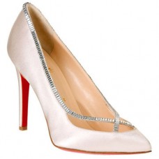 Escarpins Christian Louboutin Super Vic 120 mm blancs
