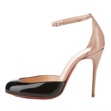 Escarpins Christian Louboutin Tres Decollete 100 mm Noir/Nude Escarpins Christian Louboutin Tres Decollete 100 mm Noir/Nude