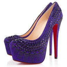 Escarpins Christian Louboutin Decorapump 160 mm violets Escarpins Christian Louboutin Decorapump 160 mm violets