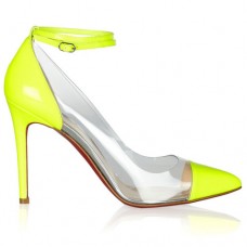 Escarpins Christian Louboutin Bis Un Bout 100 mm jaunes