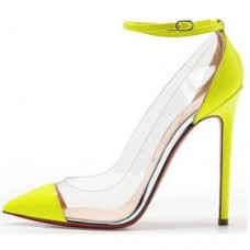 Escarpins Christian Louboutin Bis Un Bout 120 mm jaunes