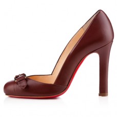 Escarpins Christian Louboutin Lilibelt 100 mm Havane