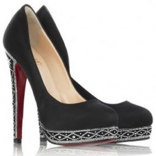 Escarpins Christian Louboutin Eugénie 120 mm noirs Escarpins Christian Louboutin Eugénie 120 mm noirs