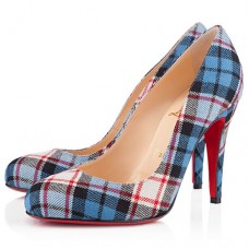 Escarpins Christian Louboutin Ron Ron 100 mm bleus