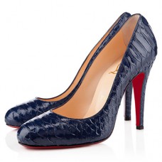 Escarpins Christian Louboutin Ron Ron 100 mm bleu marine