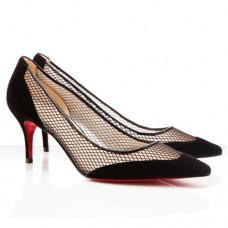 Escarpins Christian Louboutin Mireille Mesh 80 mm noirs