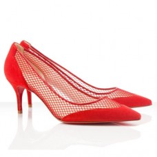 Escarpins Christian Louboutin Mireille Mesh 80 mm rouges