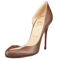 Christian Louboutin Helmour 100mm Escarpins Taupe