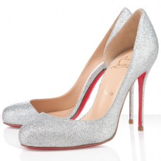 Christian Louboutin Helmour 100mm Escarpins Argent