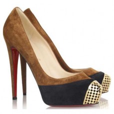 Escarpins Christian Louboutin Maggie 140 mm marron