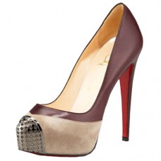 Escarpins Christian Louboutin Maggie 140 mm sépia