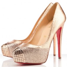 Escarpins Christian Louboutin Maggie 140 mm Or