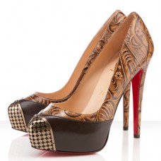 Escarpins Christian Louboutin Maggie 140 mm marron