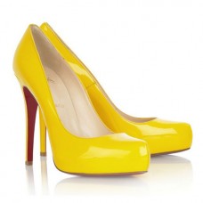 Escarpins Christian Louboutin Rolando 120 mm jaunes