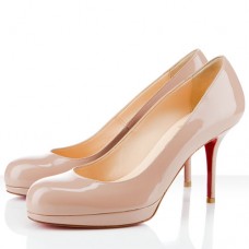 Escarpins Christian Louboutin Prorata 80 mm couleur chair