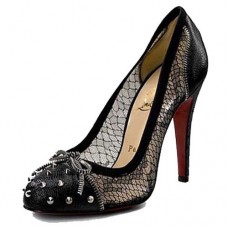 Escarpins Christian Louboutin Candy Lace 120 mm noirs Escarpins Christian Louboutin Candy Lace 120 mm noirs