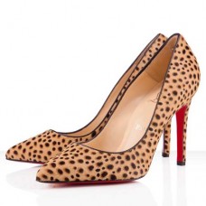 Escarpins Christian Louboutin Pigalle 100 mm Léopard