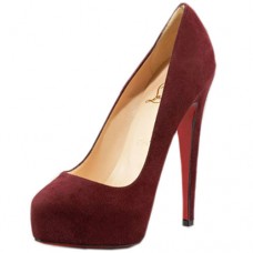 Escarpins Christian Louboutin Miss Clichy 140 mm couleur vin